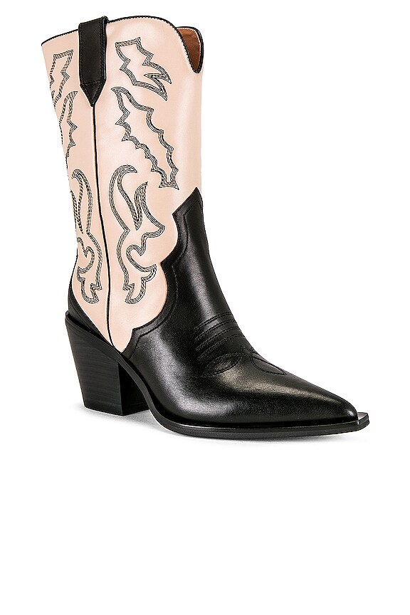 view 2 of 5 MARLEY ブーツ in Black & Cream Leather