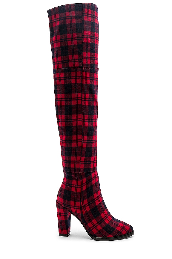 view 1 of 5 Alla Boot in Tartan Red
