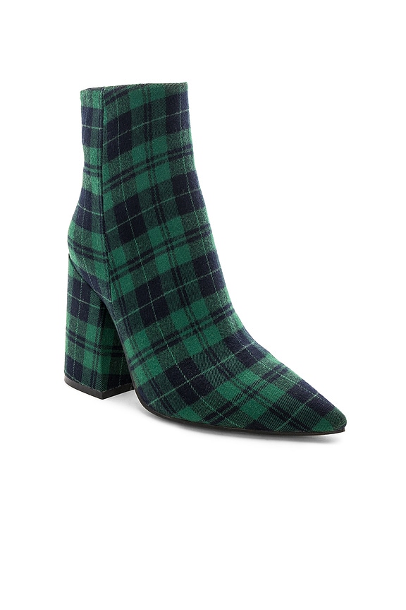 view 2 of 5 BOTTINES AHARA in Green Tartan