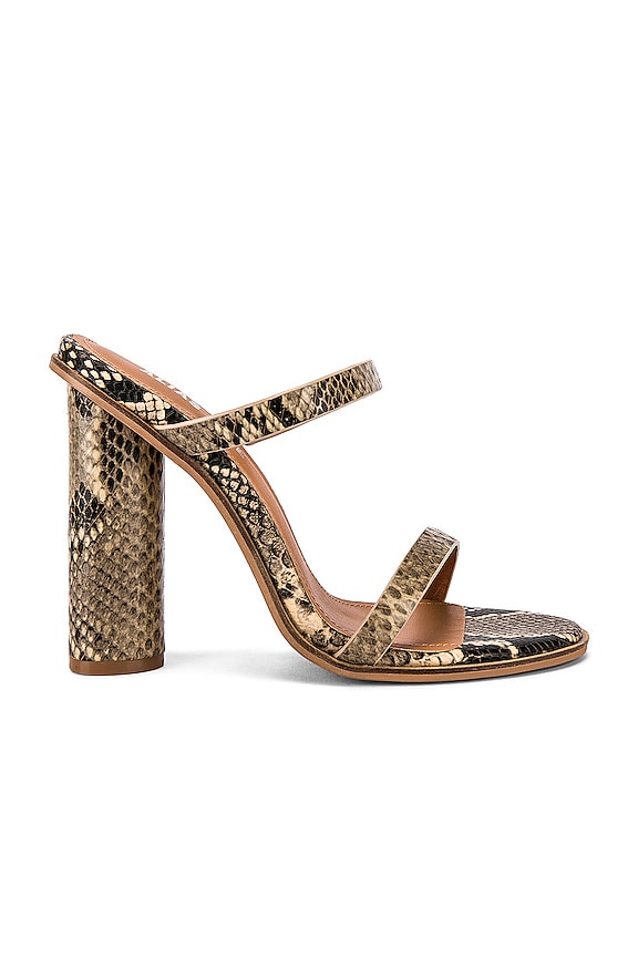 view 1 of 5 Amina Mule in Beige Snake
