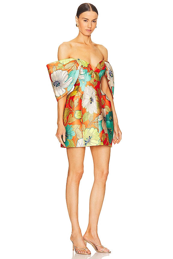 view 2 of 3 ROBE COURTE PIATO SCULPT in Marigold