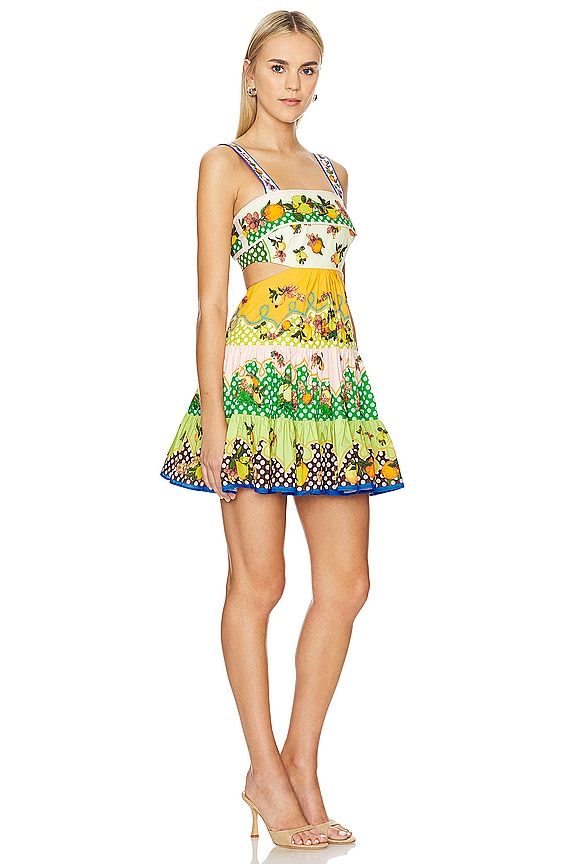 view 2 of 3 Lemonis Cut Out Mini Dress in Multi