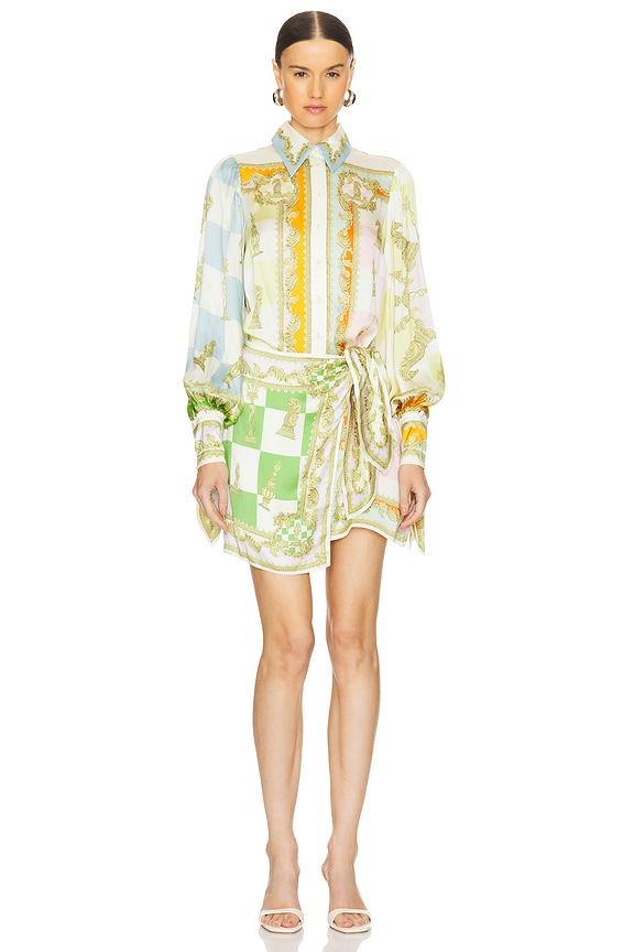 view 2 of 4 MINIVESTIDO CHECKMATE SILK in Multi