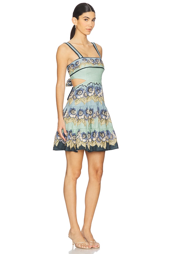 view 2 of 3 Madalena Cut Out Mini Dress in Blue