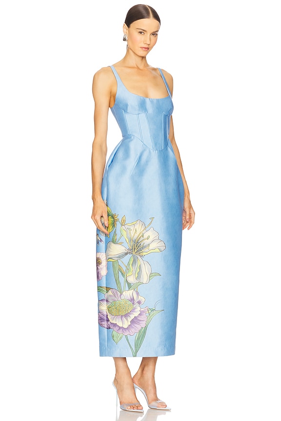 view 2 of 3 Donata Taffeta Gown in Sky