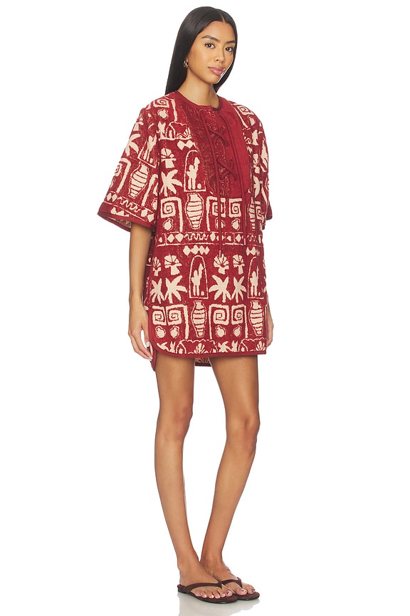 view 2 of 3 Maya Mini Coverup in Rust