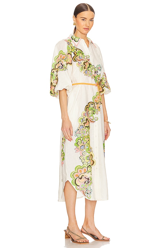 view 2 of 3 VESTIDO CAMISERO STARSCAPE in CREAM