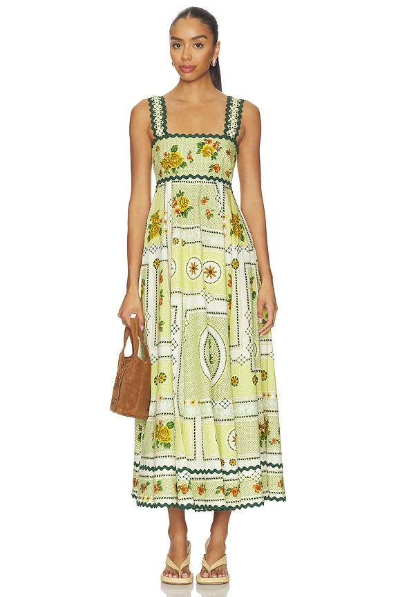 view 1 of 3 ROBE MI-LONGUE DIXIE in Citrus