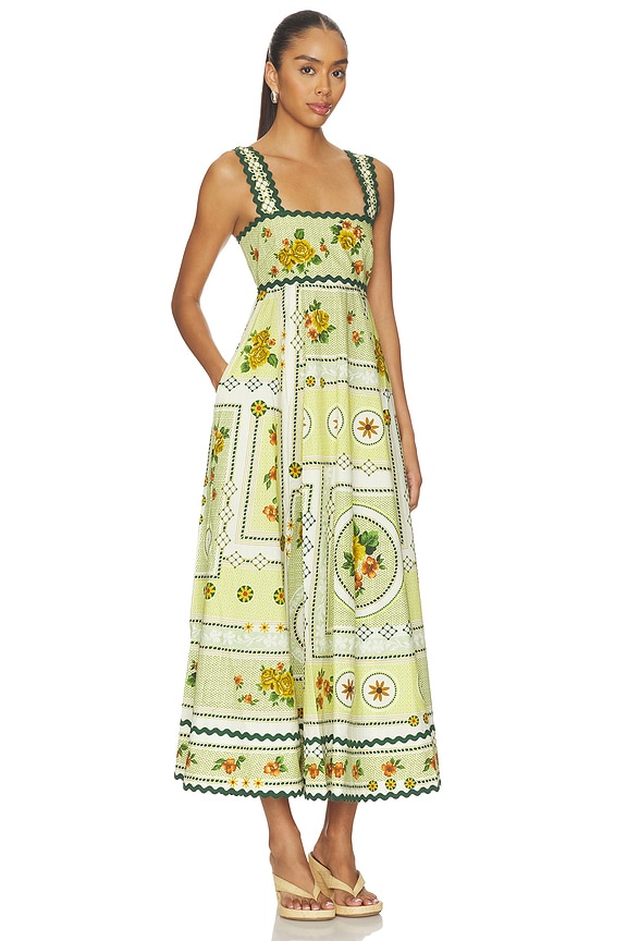 view 2 of 3 ROBE MI-LONGUE DIXIE in Citrus