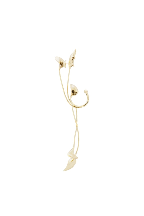 view 2 of 5 EAR CUFF CON TACHUELAS Y GOTA LILY in Gold