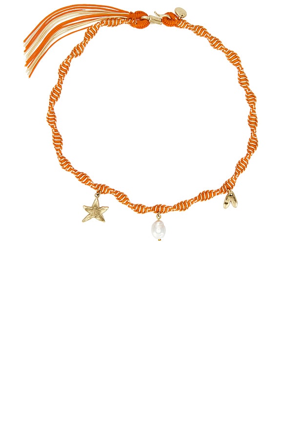 view 1 of 3 Calypso Macrame Charm Necklace in Multi