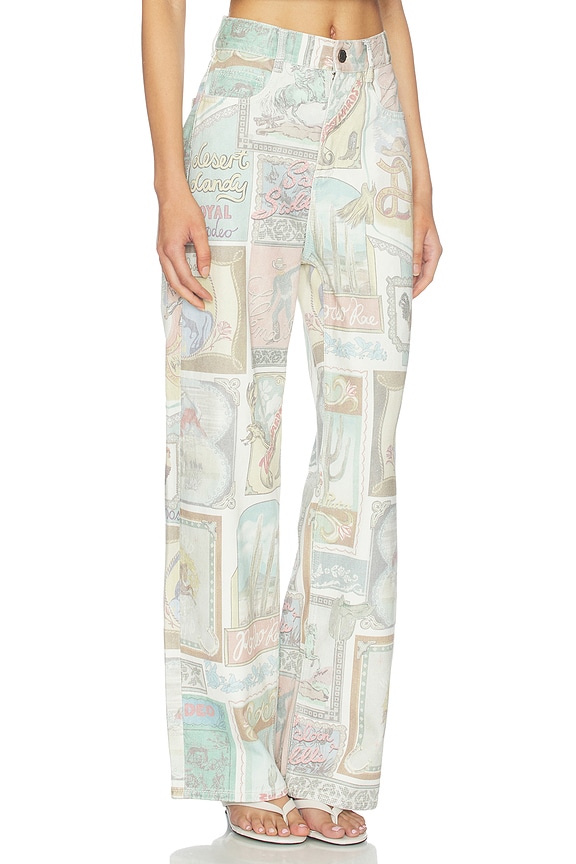 view 2 of 6 Andie Denim Mid Rise Jean in Multi