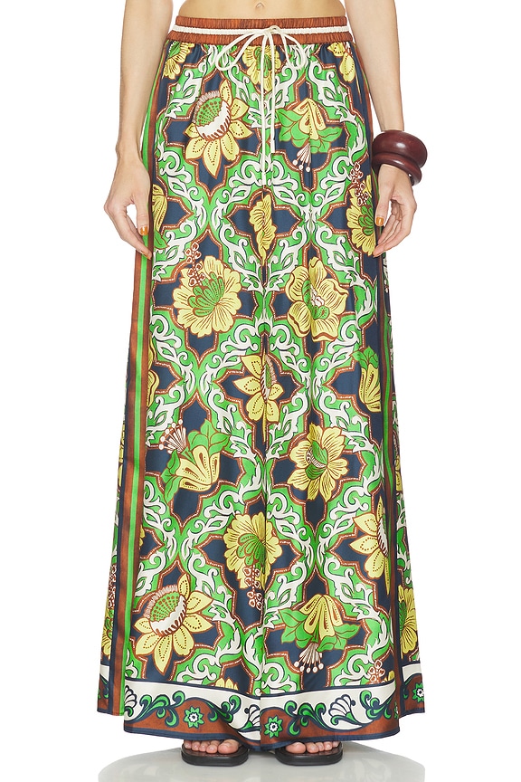 view 1 of 6 Liana Silk Palazzo Pant in Multi