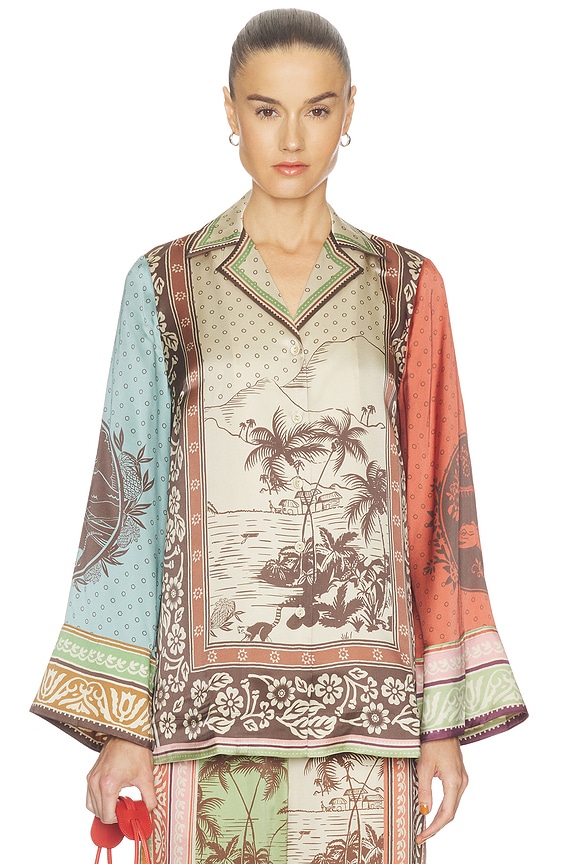 view 2 of 6 Alberta Silk Shirt in Multi