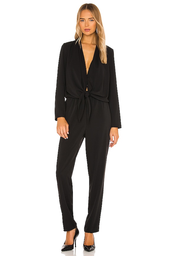 Amanda Uprichard Laurie Jumpsuit in Black | REVOLVE