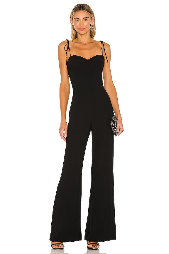 Amanda Uprichard Cava Jumpsuit in Black | REVOLVE