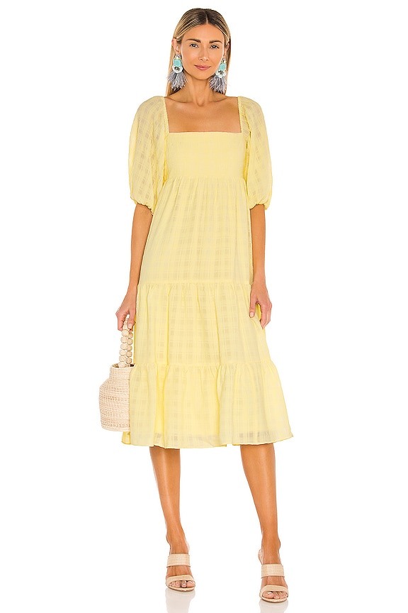 view 1 of 3 Maisie Midi Dress in Yellow in Allegro