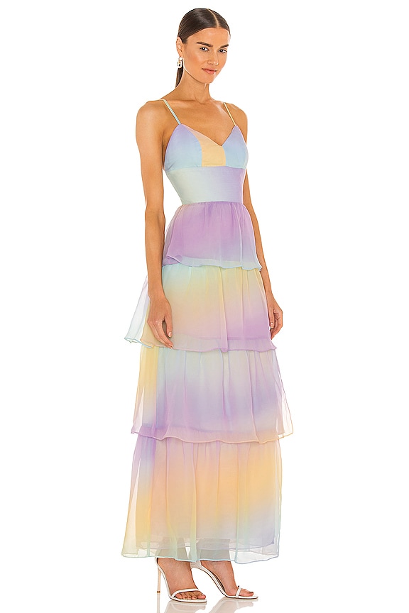 view 2 of 3 Thaddea Maxi Dress in Rainbow