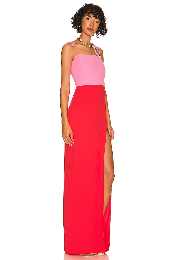view 2 of 3 X REVOLVE Avani Gown in Shocking Pink & Crimson