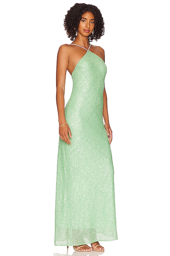 view 2 of 4 x REVOLVE Riesling Sequin Gown in Mint Sequin