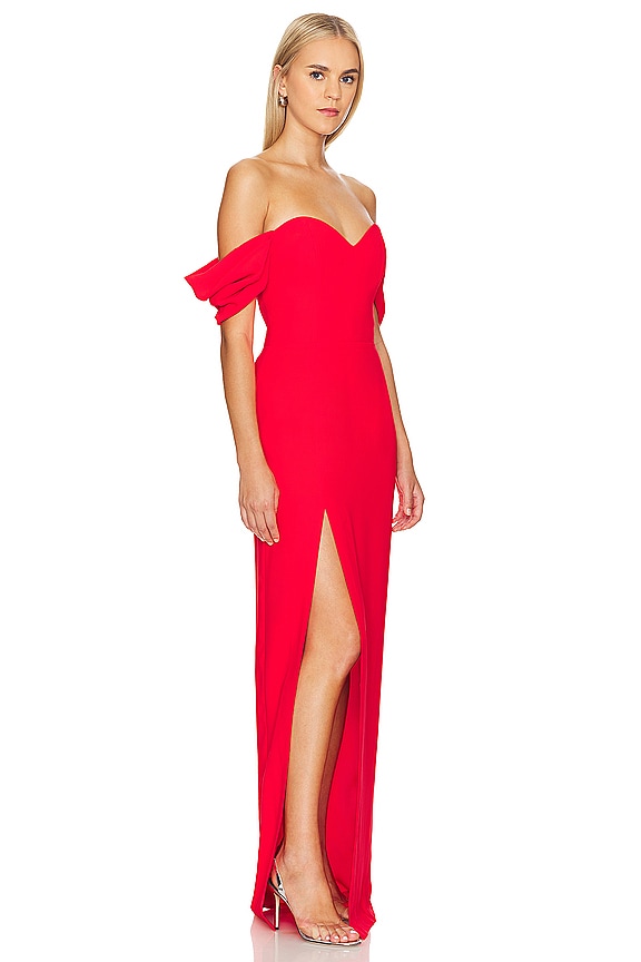 view 2 of 3 ROBE DE SOIRÉE FALCON in Crimson