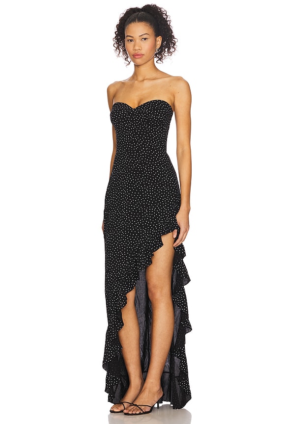 view 2 of 5 Amalia Gown in Black & Ivory