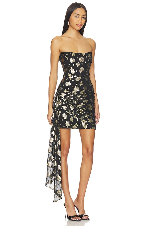 view 2 of 4 Alaia Dress in Black Gold