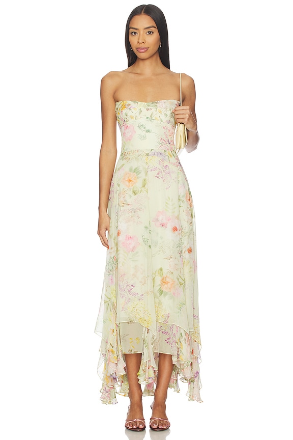 view 2 of 4 Monterey Dress With Scarf in Endive Multi