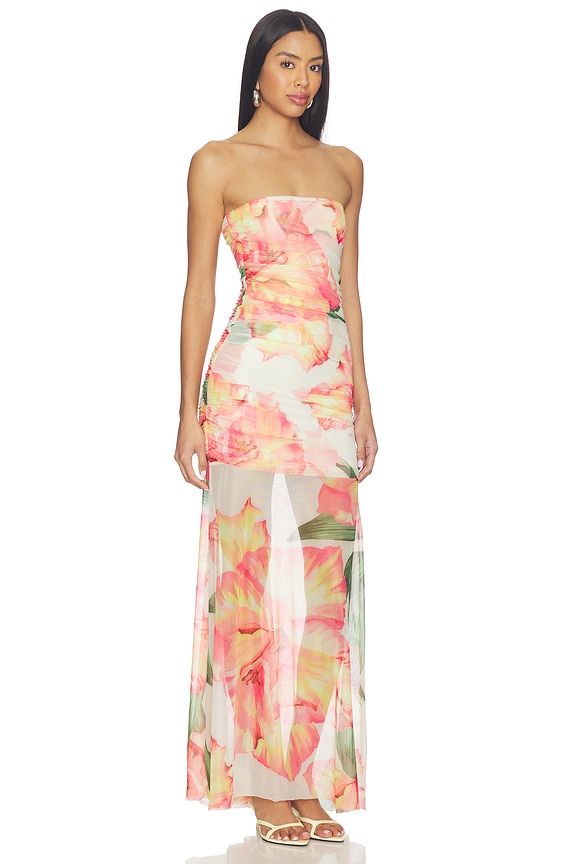 view 2 of 3 VESTIDO LEO in Hibiscus Print