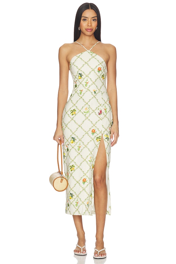 view 1 of 4 VESTIDO ABBY in Trellis Print