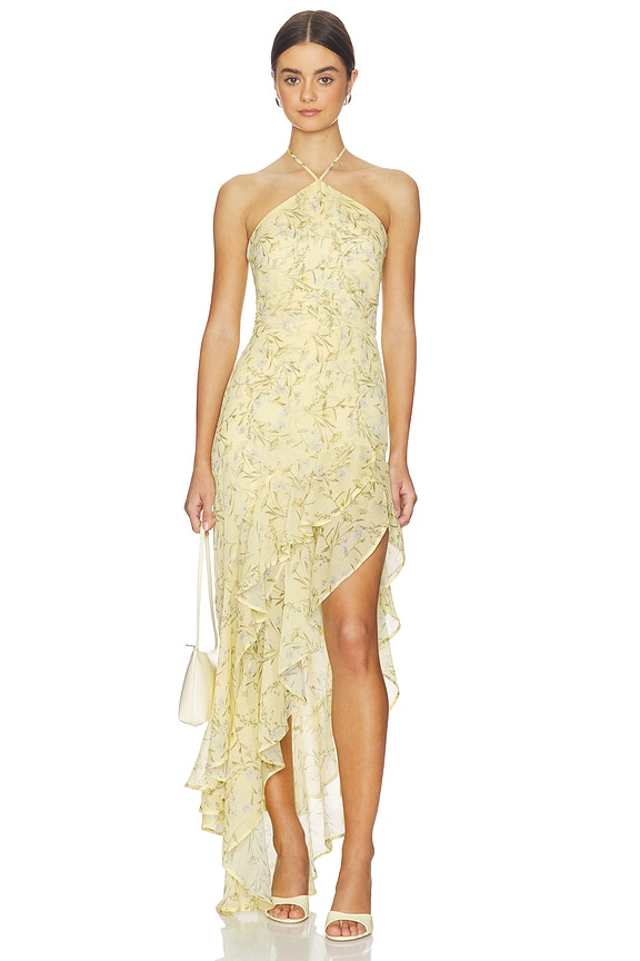 view 1 of 3 ROBE ASYMÉTRIQUE CARLINA in Cornsilk