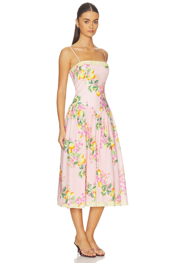 view 2 of 3 ROBE DELORA in Limoncello Print