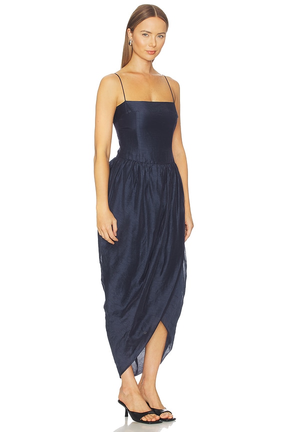 view 2 of 3 VESTIDO MIDI CASTELLO in Navy