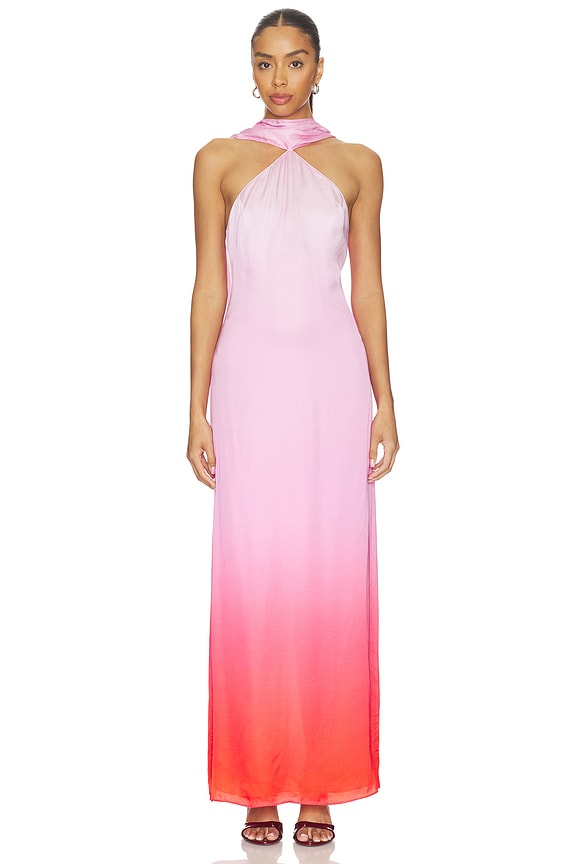 view 1 of 3 MAXIVESTIDO ASHTON in Pink Combo