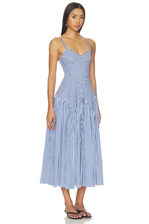 view 2 of 4 Spencer Midi Dress in Blue Ivory