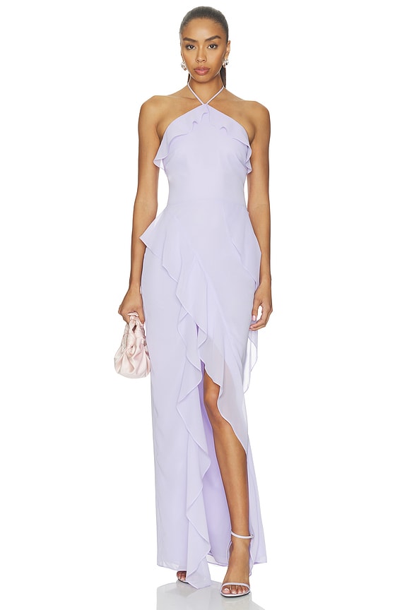 view 1 of 3 ROBE MAXI ALESSANDRA in Lilac
