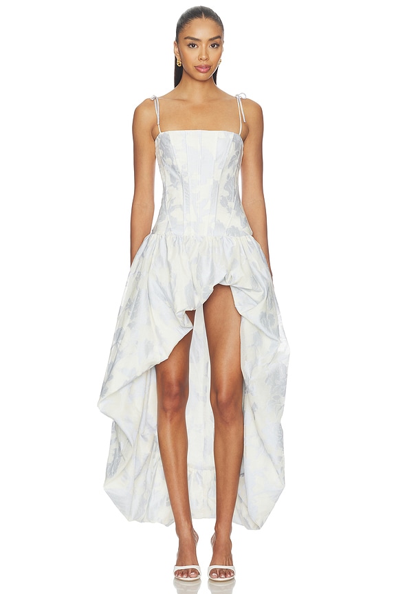 view 2 of 4 ROBE MAXI OPHELIA in Blue Combo
