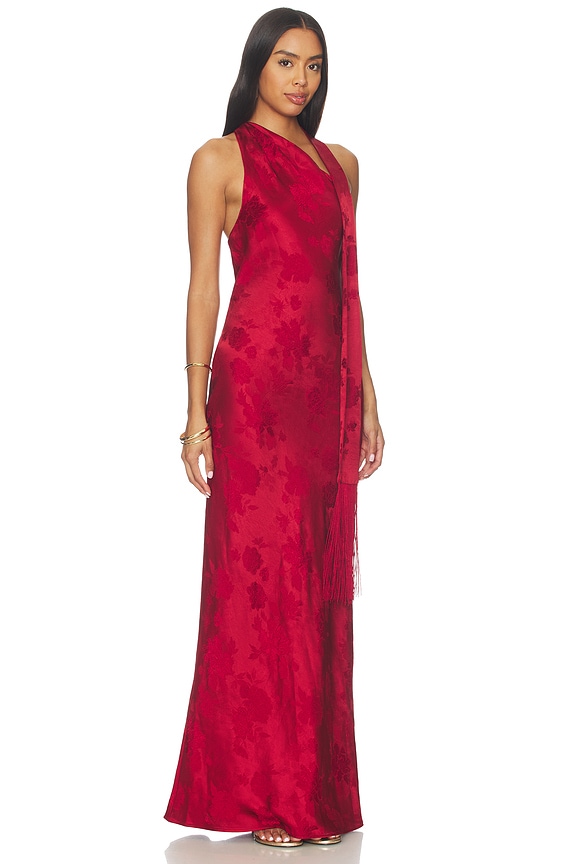 view 2 of 4 Sonya Maxi Dress With Fringe in Rosette