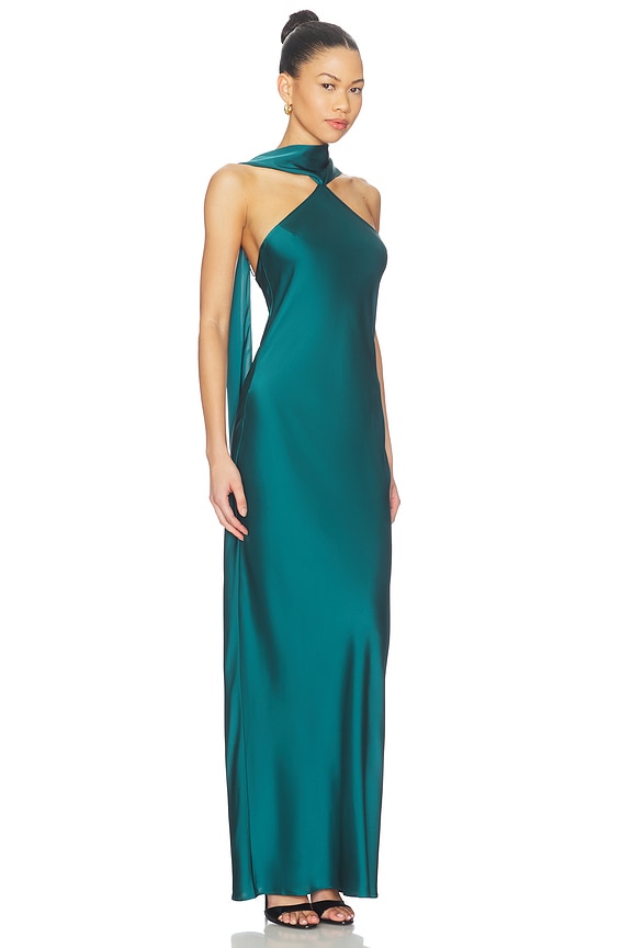 view 2 of 3 VESTIDO LARGO ASHTON  in Malachite