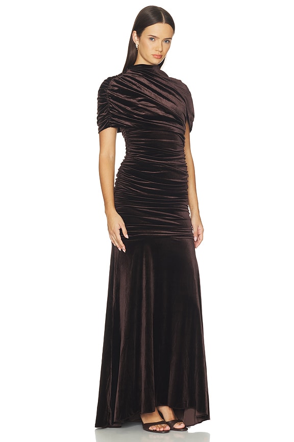 view 2 of 3 Evianna Gown in Cocoa