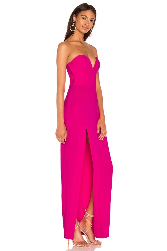 view 2 of 3 Cherri Gown in Hot Pink
