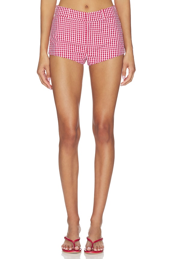 view 1 of 6 Caresse Short in Ivory & Red