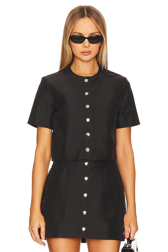 view 2 of 5 Nylon Braswell Top in Black