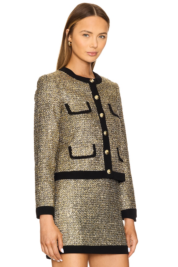 view 2 of 5 Paxton Jacket in Gold & Black