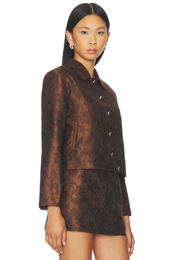 view 2 of 5 x REVOLVE Preston Jacket in Chocolate Brown