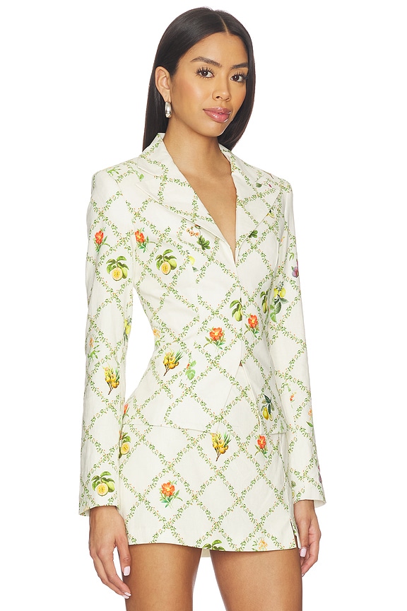 view 2 of 5 Alana Jacket in Trellis Print