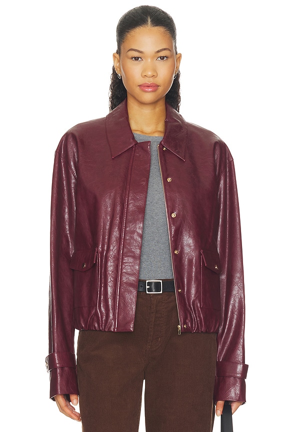 view 2 of 5 Karla Jacket in Burgundy