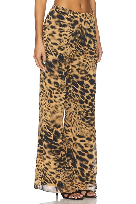 view 2 of 6 PANTALONES MARIKO in Black & Gold