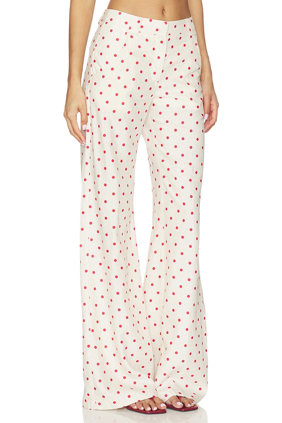 view 2 of 6 PANTALON SADDLER in Beige & Red