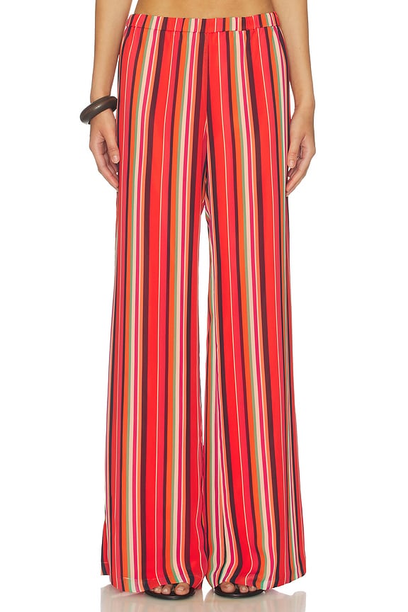 view 1 of 6 PANTALONES MARIKO in Soleil Stripes Print